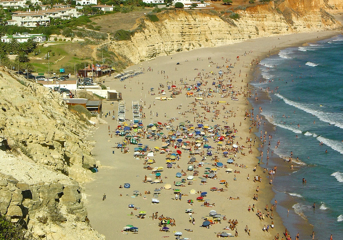 Vista aérea da Praia de Porto de Mós