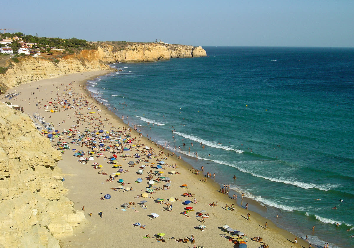 Panorâmica da baía da Praia de Porto de Mós