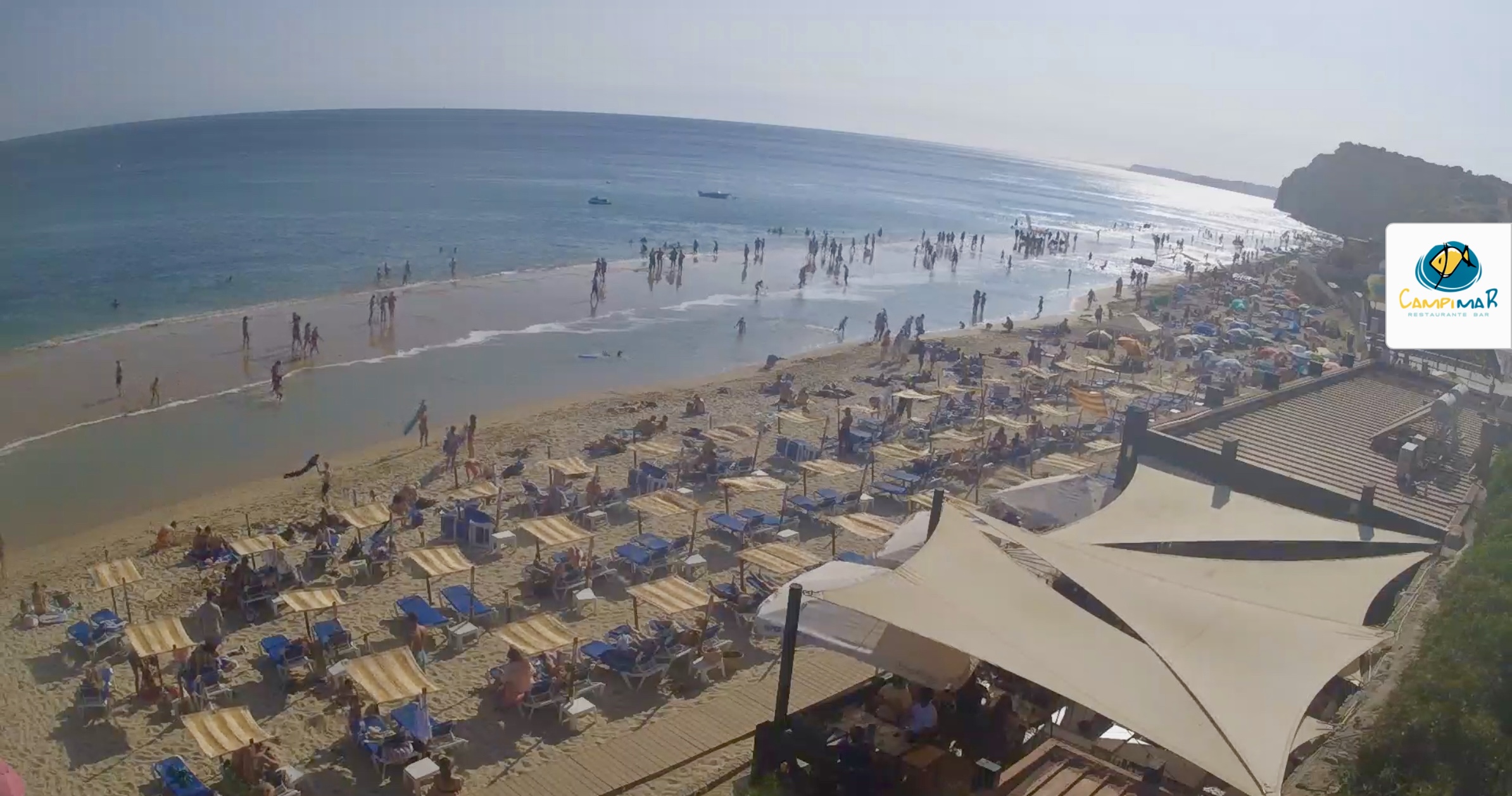 Vista aérea da praia